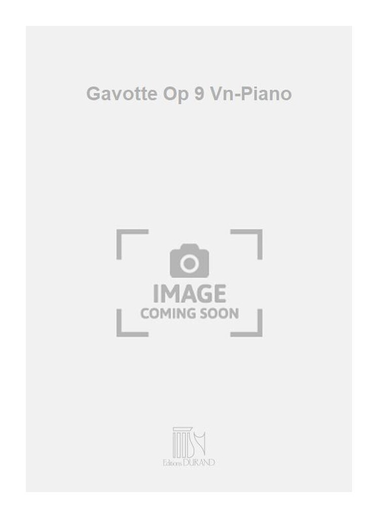 Gavotte Op 9 Vn-Piano
